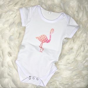 Baby Onsie Spotted Flamingo Graphic Size 3-6mo
